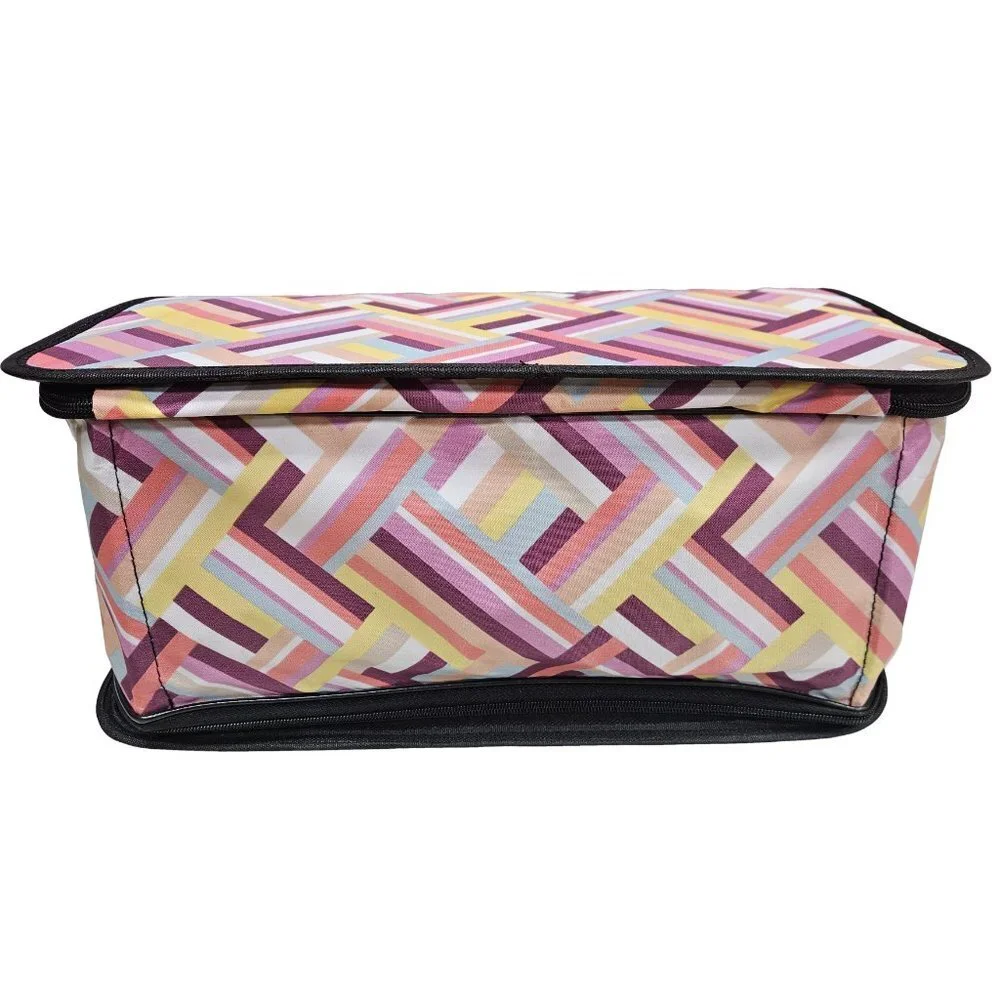 Pet Carrier for Cat, Dog or Other Pets, Wicker Pattern Print